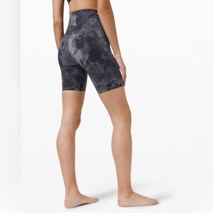 Lululemon Align Shorts 8” Diamond Dye Pitch Grey Graphite Grey Size 4